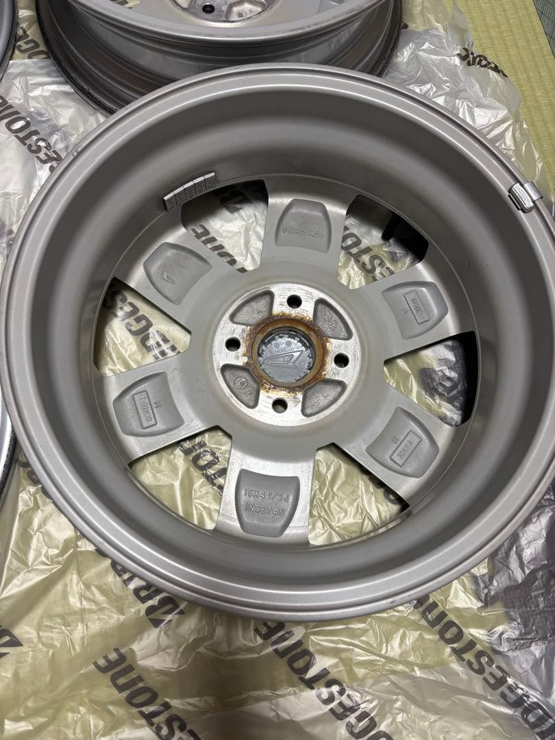 クリサ様用②【美品】ダイハツタフト 15インチ純正アルミホイール4本セット