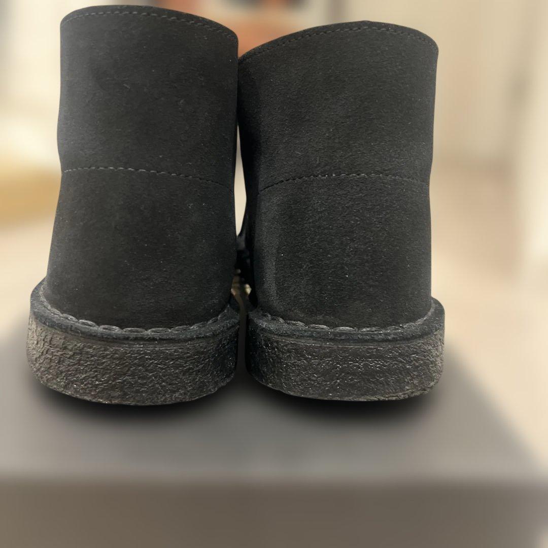 クラークス デザートブーツ ブラックスエード UK7 41 CLARKS