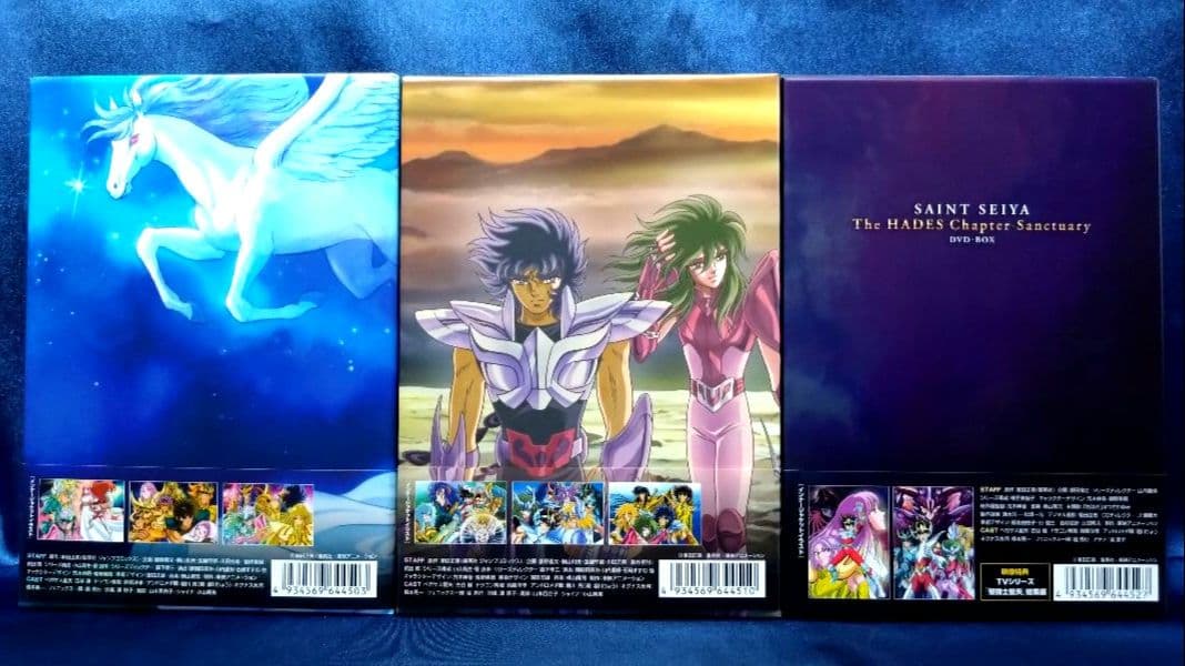 【ほぼ新品】聖闘士星矢DVDボックス1+2+冥王ハーデス十二宮編DVDボックス