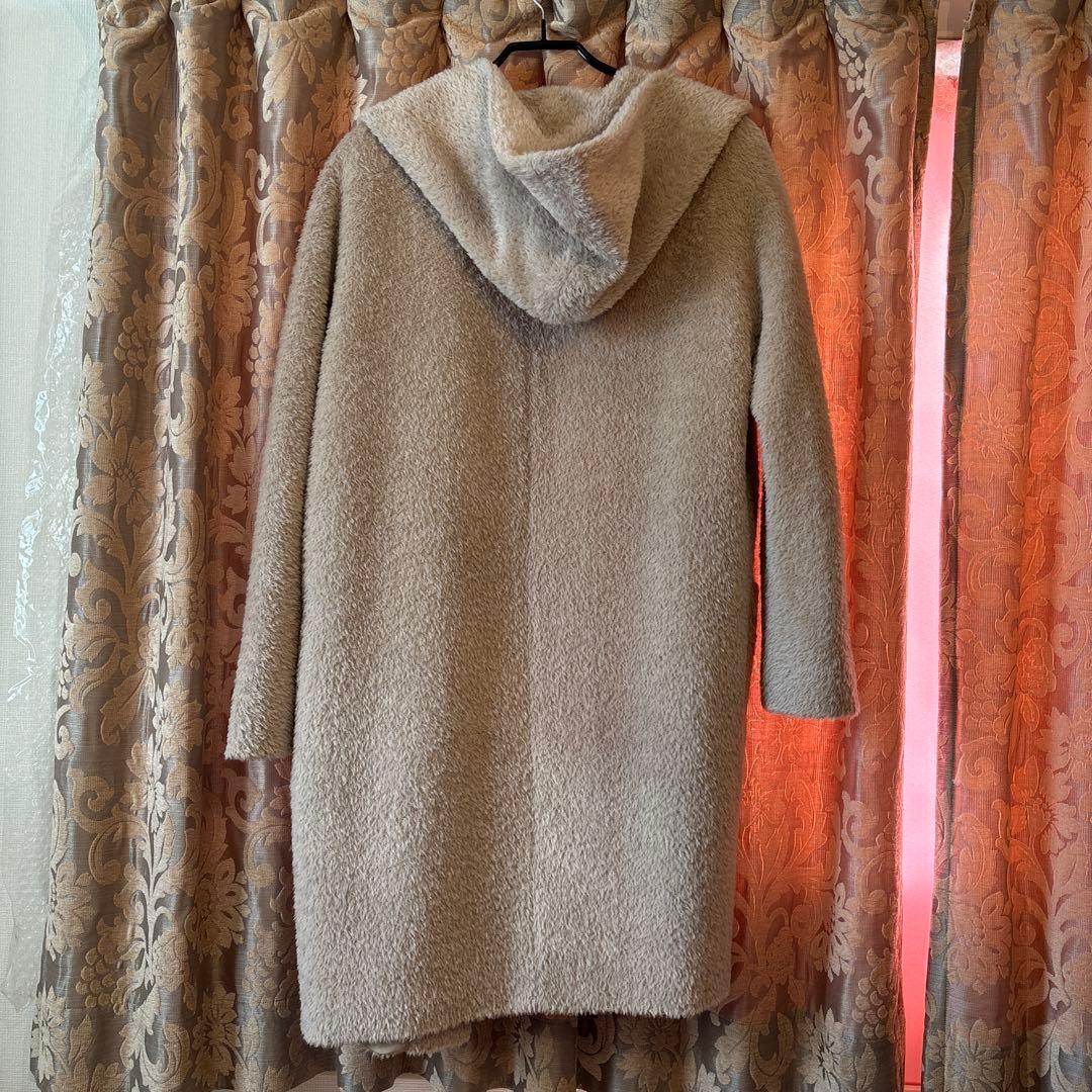 MaxMara アルパカ 混　フーデットロングコート