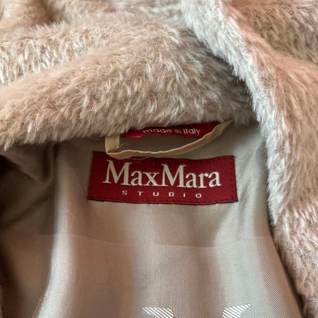 MaxMara アルパカ 混　フーデットロングコート