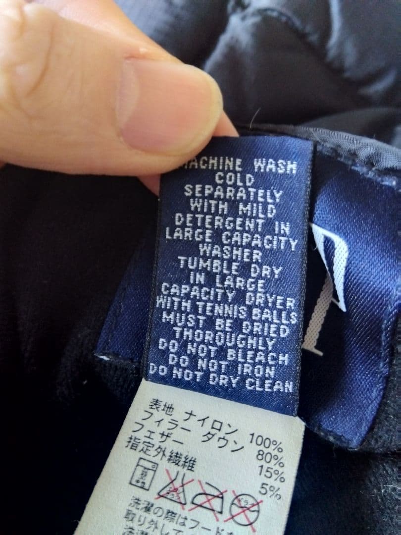 chom　90年代 オールドGAP　ダウンベスト　ブラック漆黒