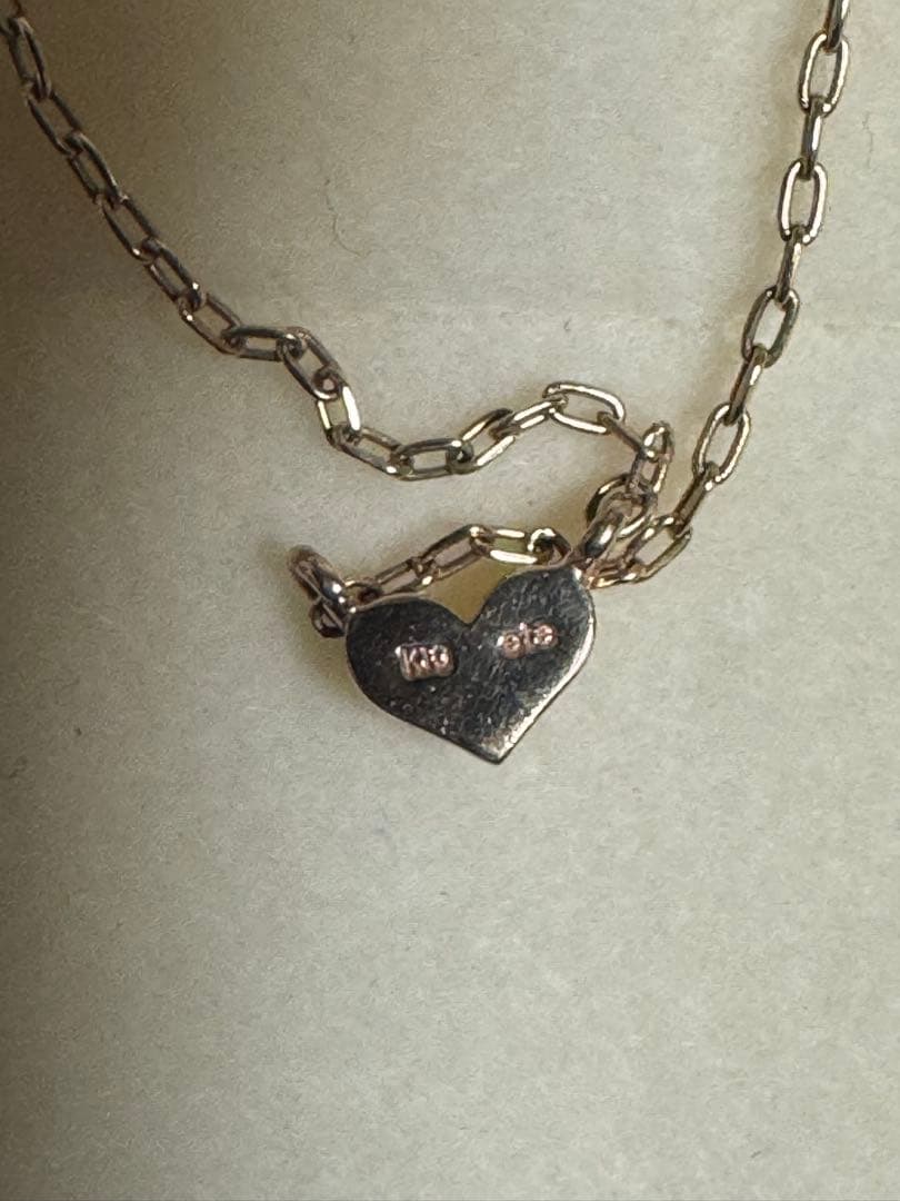 ete K10ゴールド ハートネックレス