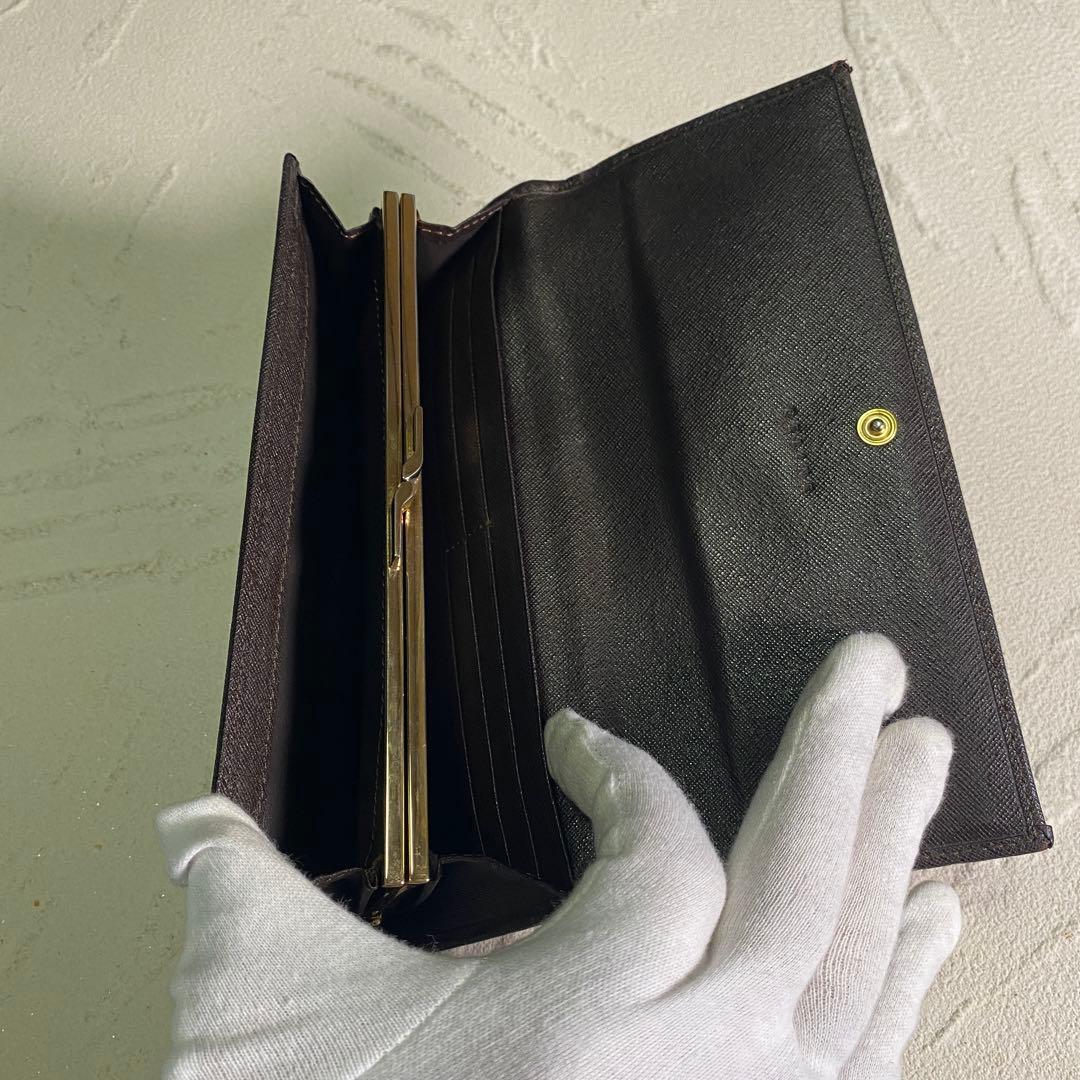 セリーヌ 二つ折り長財布 マカダム柄PVC ヴィンテージ CELINE