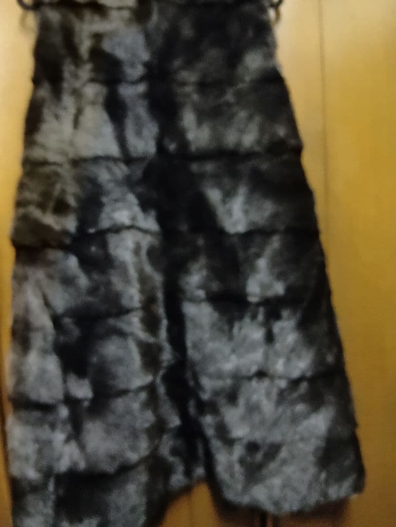 ブラックミンクファー ロングベスト