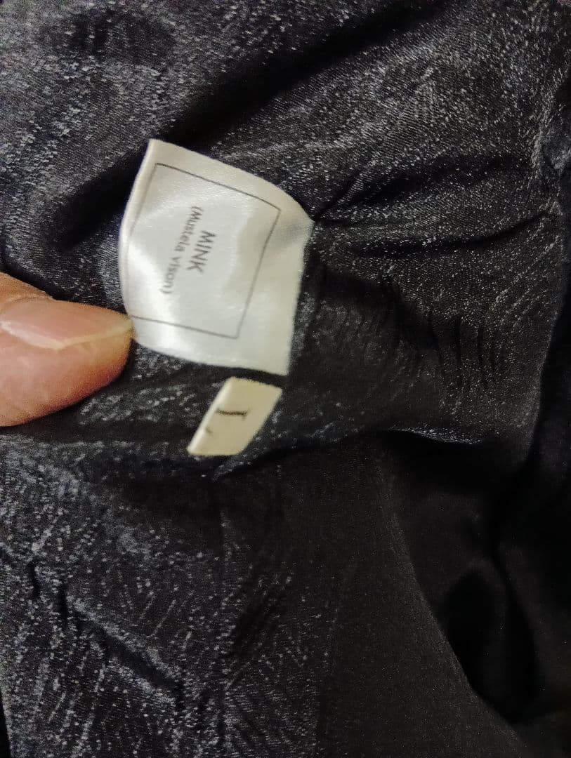 ブラックミンクファー ロングベスト