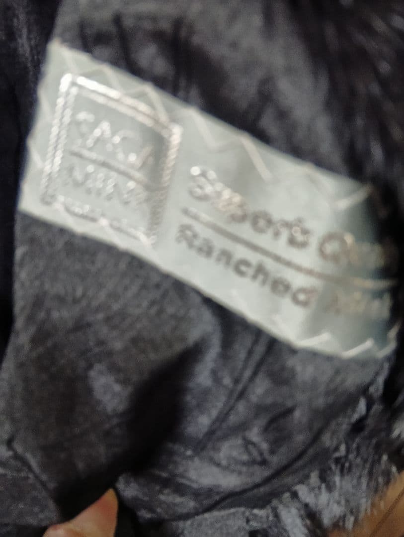 ブラックミンクファー ロングベスト