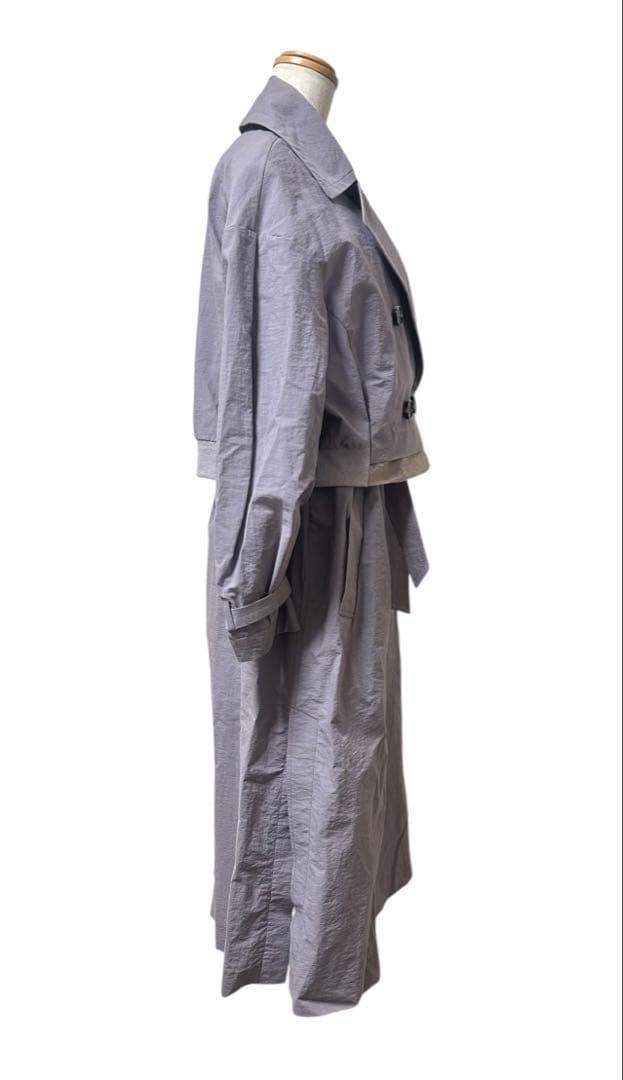 ラリアムー トレンチコート　スプリングジャケット ジレ 38/M