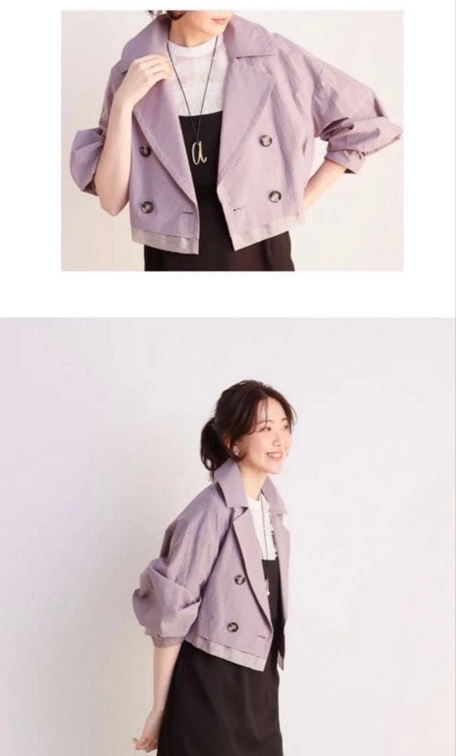 ラリアムー トレンチコート　スプリングジャケット ジレ 38/M