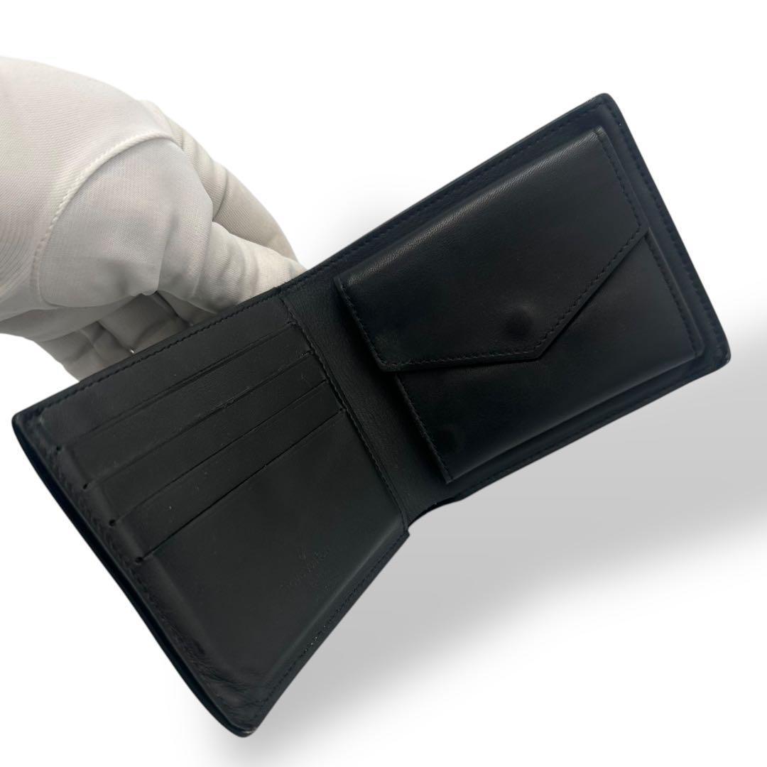 【美品】箱付 ルイヴィトン ポルトフォイユ マルコNM 2つ折り財布 黒