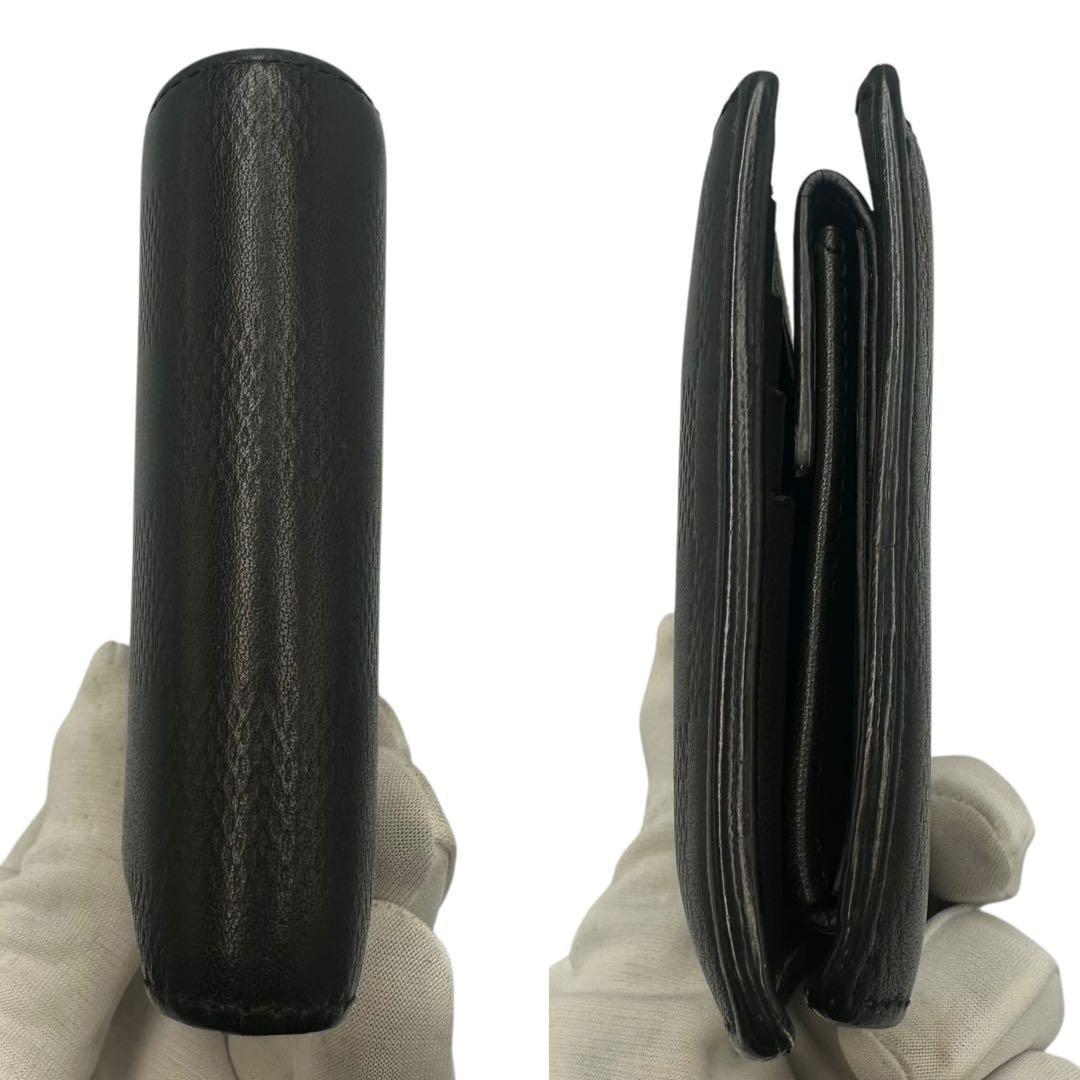 【美品】箱付 ルイヴィトン ポルトフォイユ マルコNM 2つ折り財布 黒