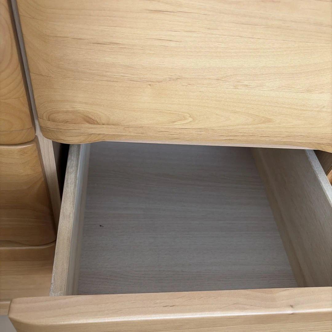 ナチュラルウッド 8引き出しチェスト