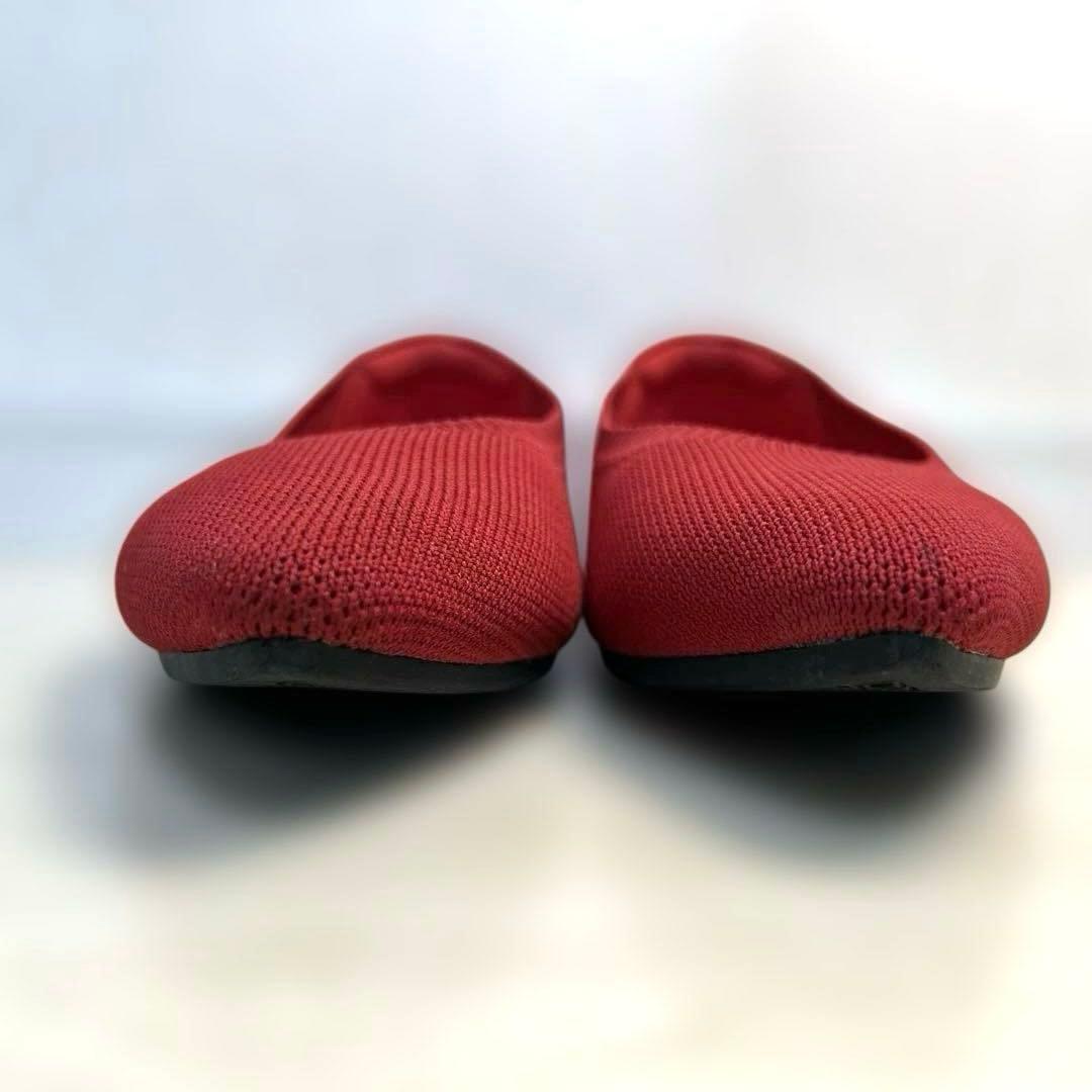 未使用級美品⭐︎VIVAIA フラットシューズ 38 レッド ポインテッドトゥ