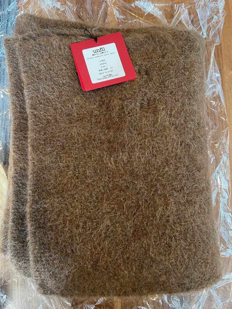 ※値下げ中※unfil スーパーモヘア ボリュームストール