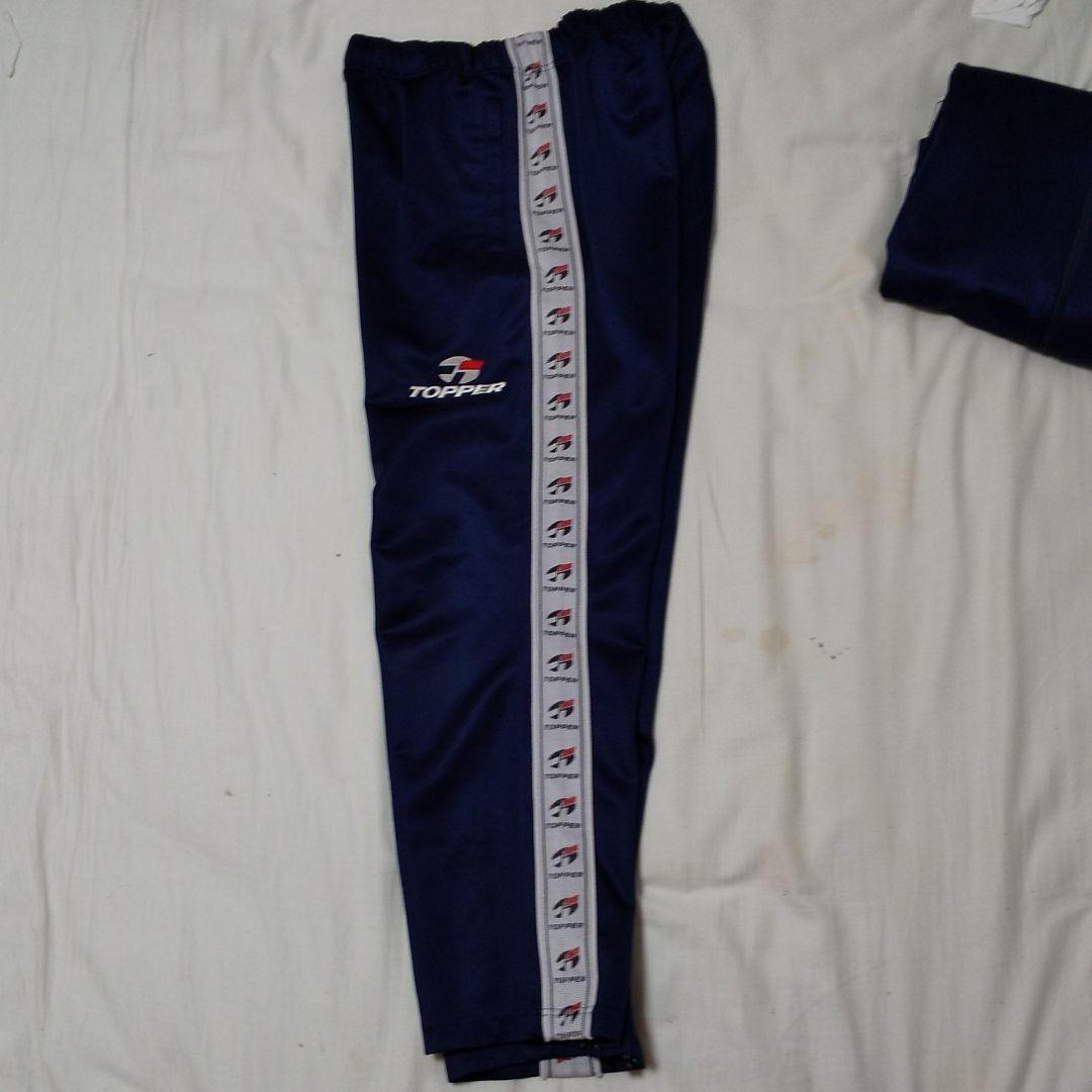 美品 TOPPER トッパー ジャージ 上下 セット「Ｌ」紺 ネイビー 美品