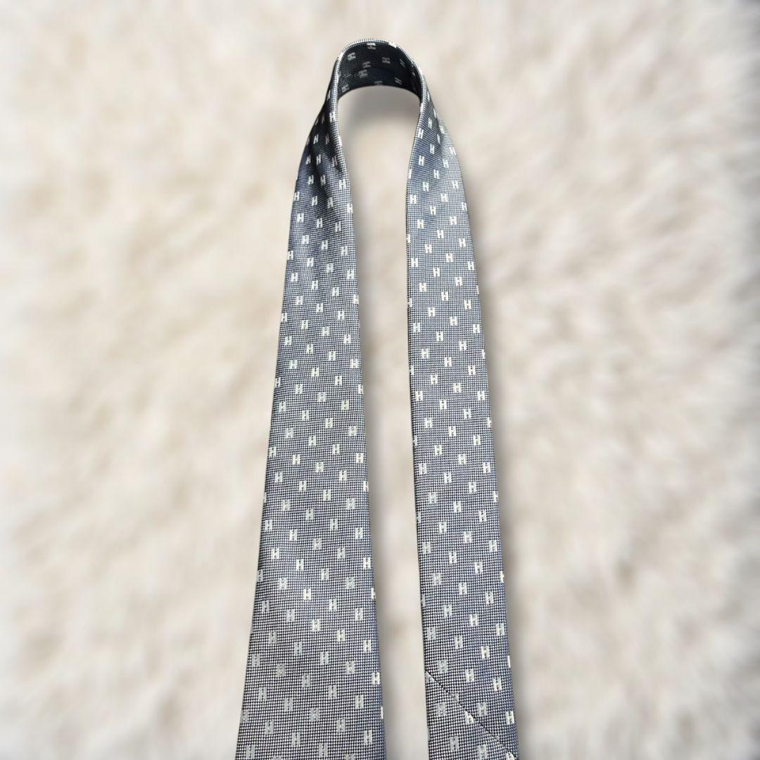 【美品✨】エルメス HERMES H柄 ファソネ 灰白 ジャガード ハイブランド