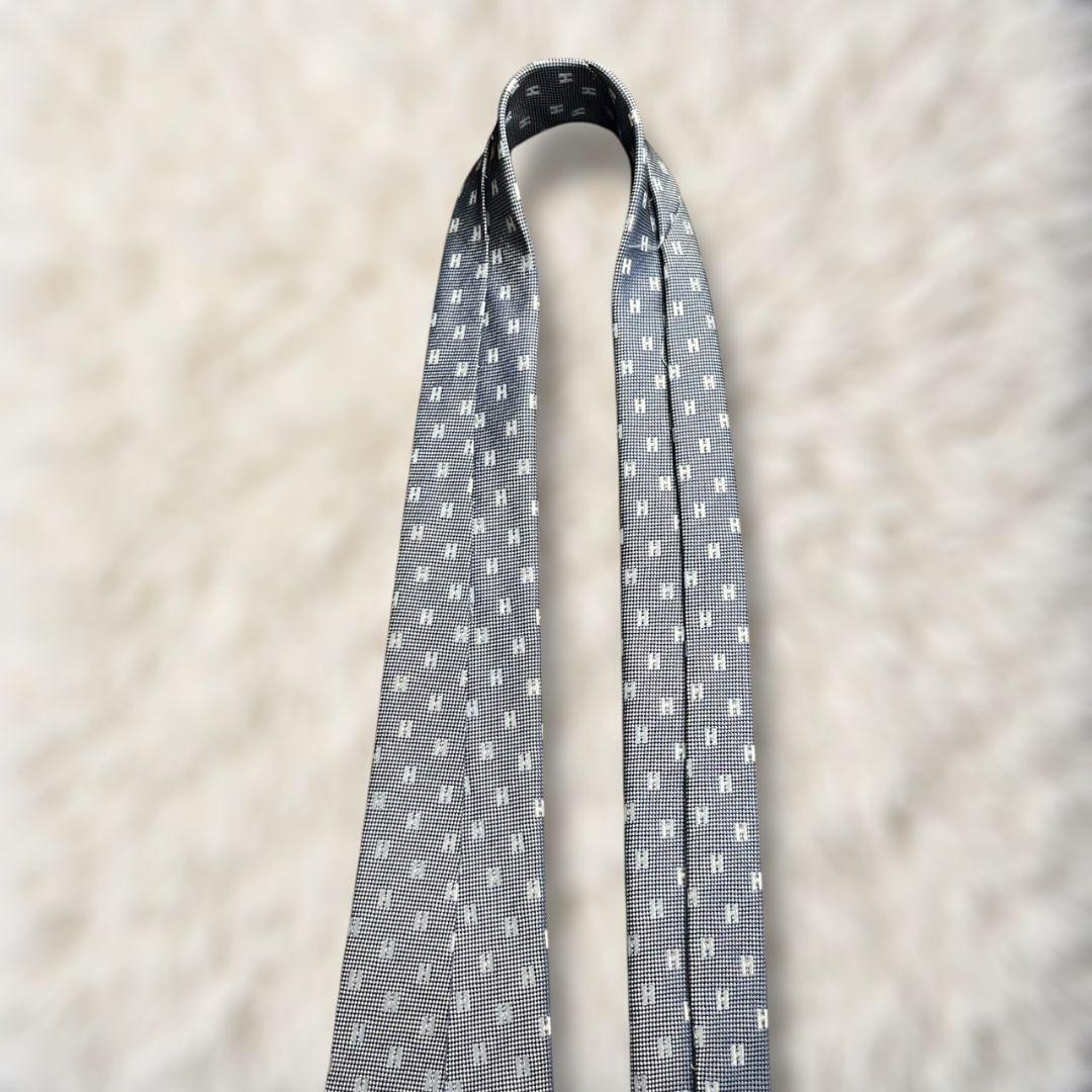 【美品✨】エルメス HERMES H柄 ファソネ 灰白 ジャガード ハイブランド