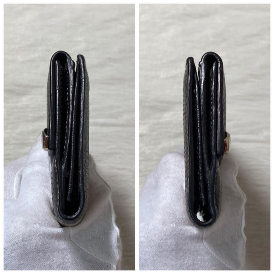 GUCCI グッチ GGクリスタル コーティング　キャンバス　二つ折り 長財布