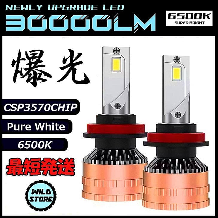 せながとうま　3セット1万円 ◆ LED ヘッドライト H4 爆光CSP