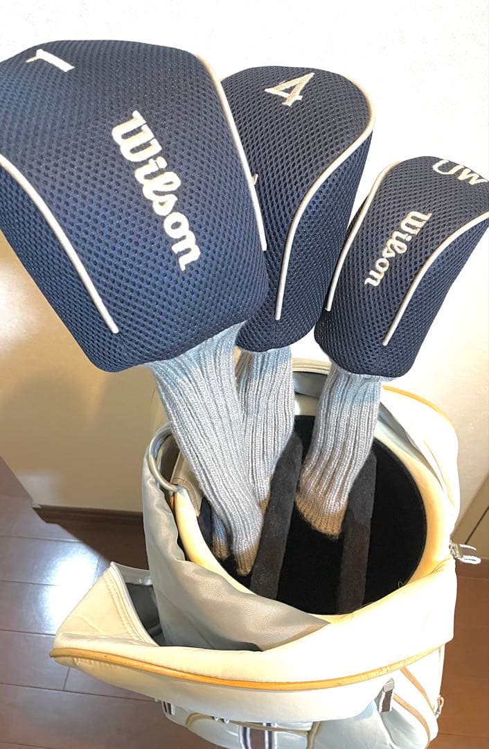 中古/レディースゴルフセット右利き9本/ウィルソン ティアラEX ＋ミズノバッグ