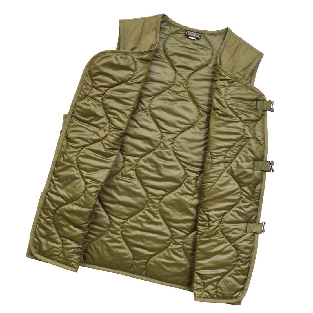 【美品】ROCKEY MOUNTINロッキーマウンテン ダウンベスト Sカーキ.