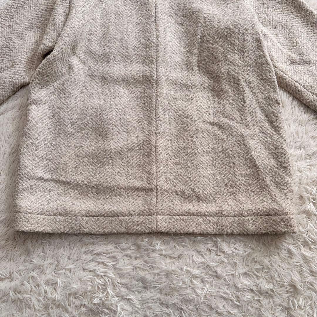 ジャーナルスタンダード ビッグヘリンボンシャツブルゾン ウールコート マンテコ