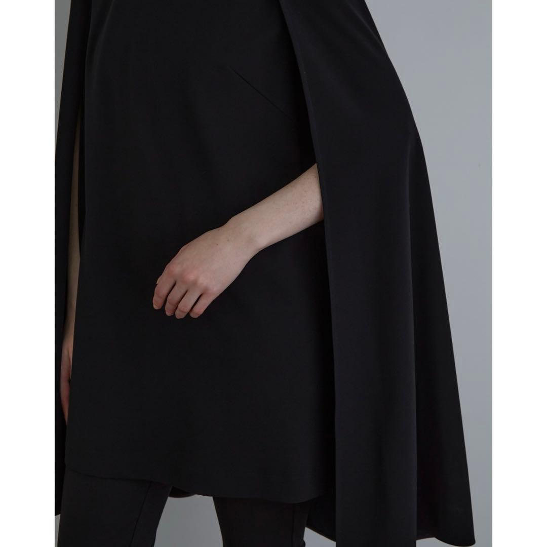 LE PHIL ルフィル ケープドレス ブラック ケープワンピース フォーマル