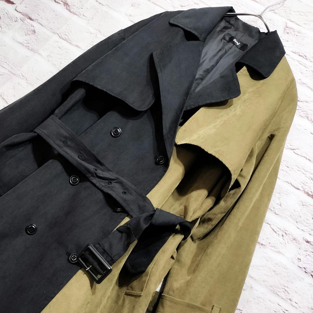 【彩ヵ力ー彩―夕】ロフ loaf ロング トレンチコート バイカラー