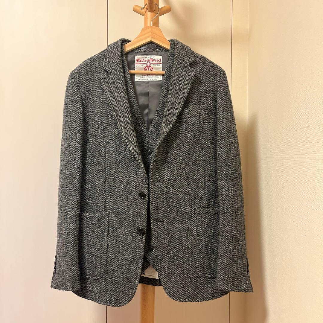 ツイードジャケット&ベストセット