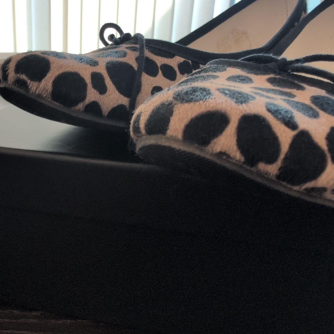 Repetto ハラコ　ヒール　ヒョウ柄