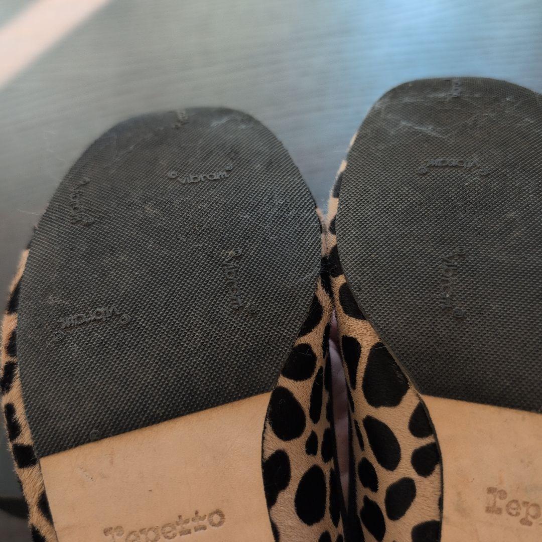 Repetto ハラコ　ヒール　ヒョウ柄