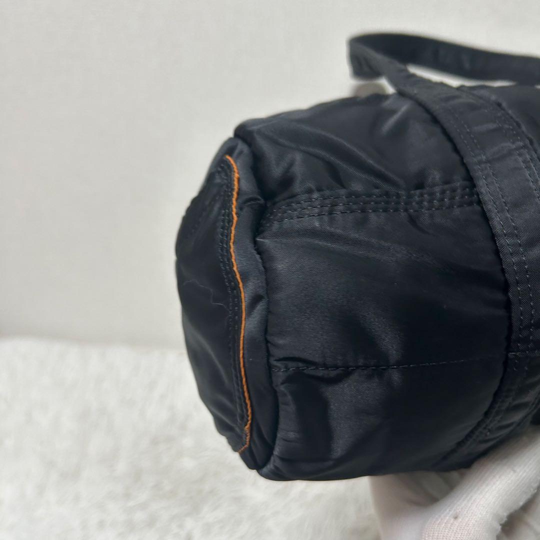 【美品✨人気商品/タンカー】ポーター　ドラムバッグ　ミニボストン　ブラック　S