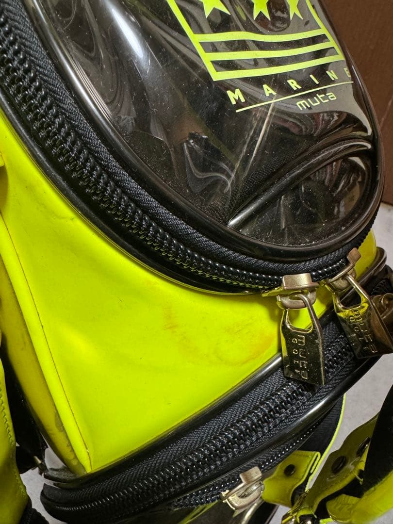 じゃん　ムータマリン　キャディバッグ　イエロー✖️ブラック