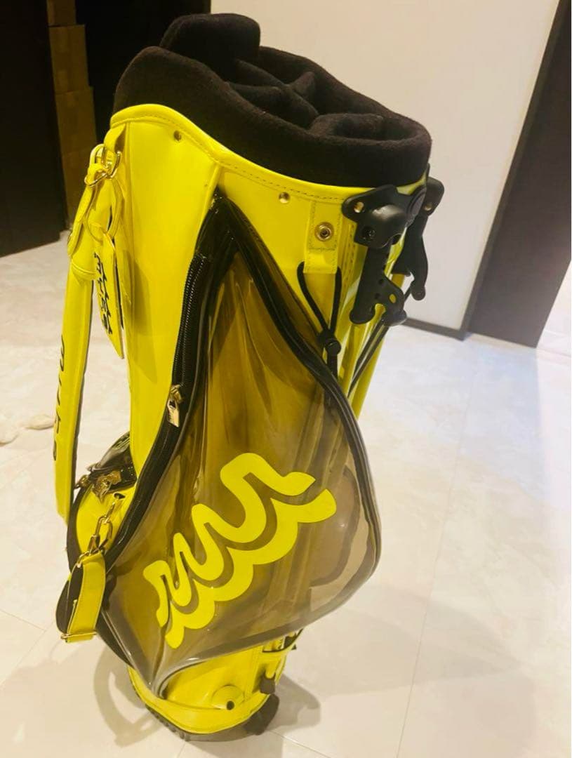 じゃん　ムータマリン　キャディバッグ　イエロー✖️ブラック