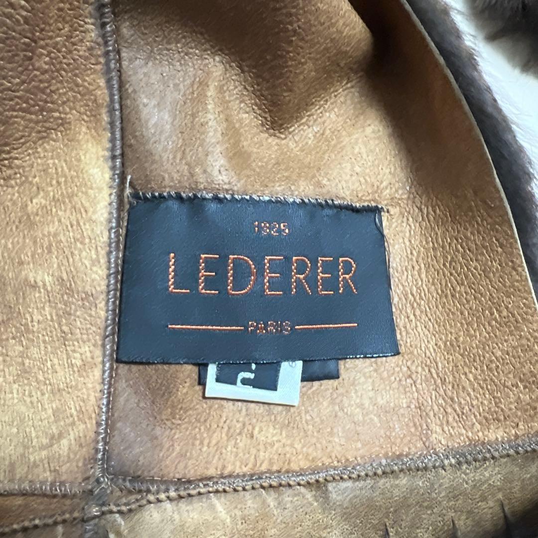 LEDERERリアルレザー×ファーマフラー☆