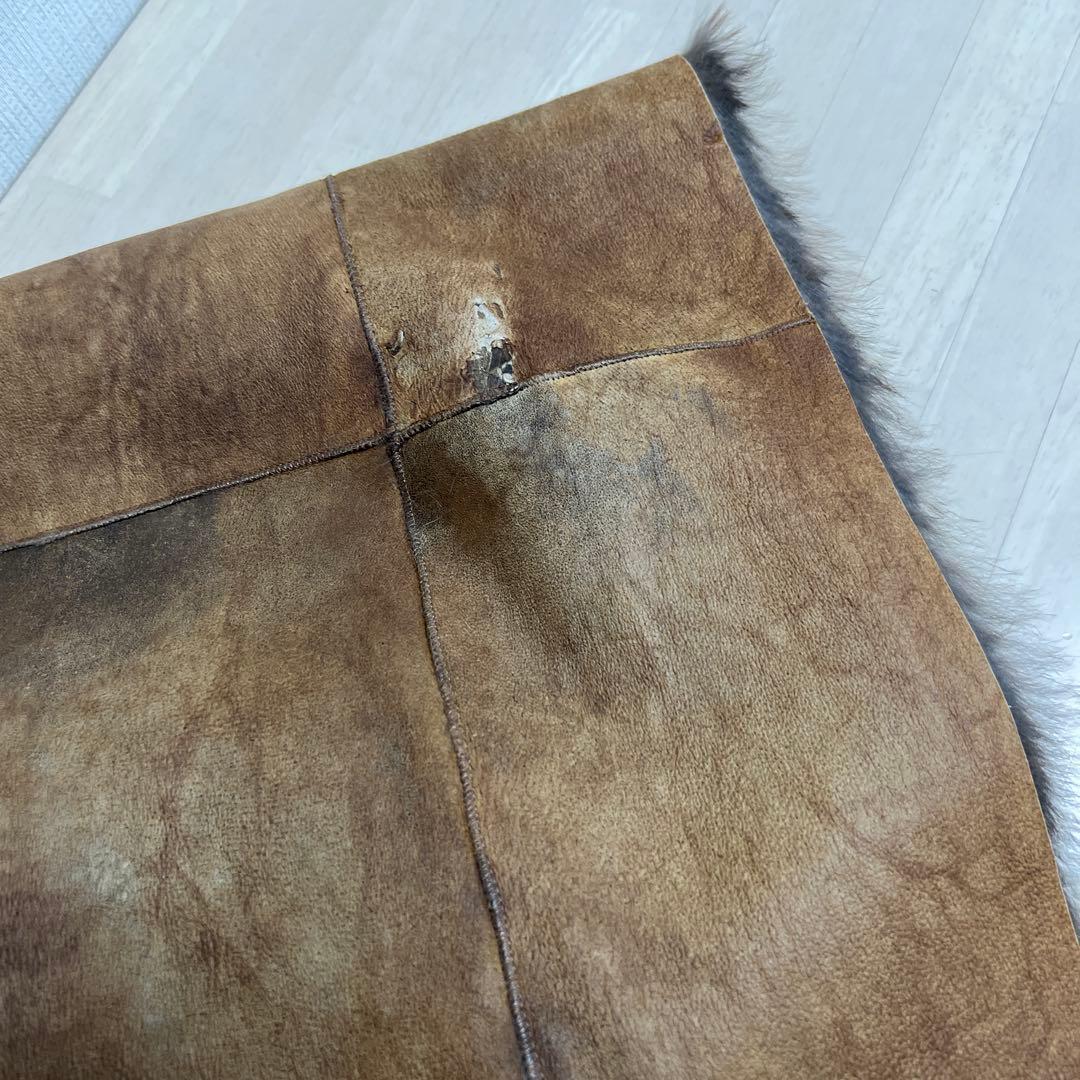 LEDERERリアルレザー×ファーマフラー☆