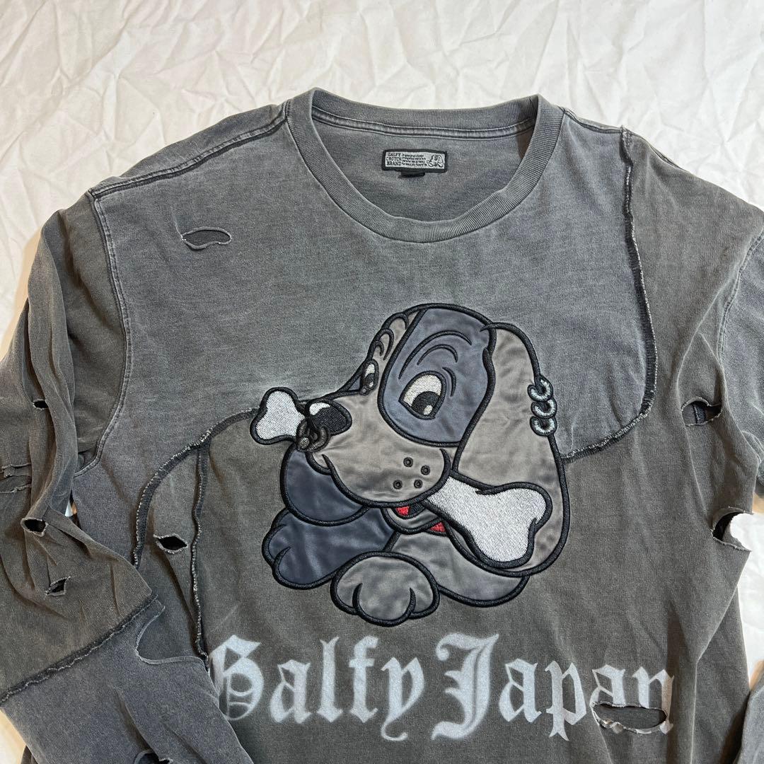 ガルフィー GALFY ロンT ツギハギ　ゾンビtシャツ L
