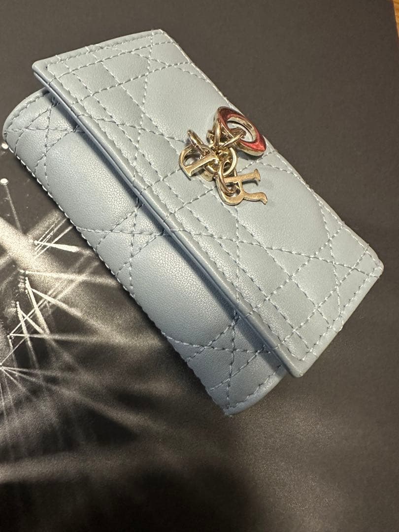 Christian Dior ブルー グレー　キーケース　半額