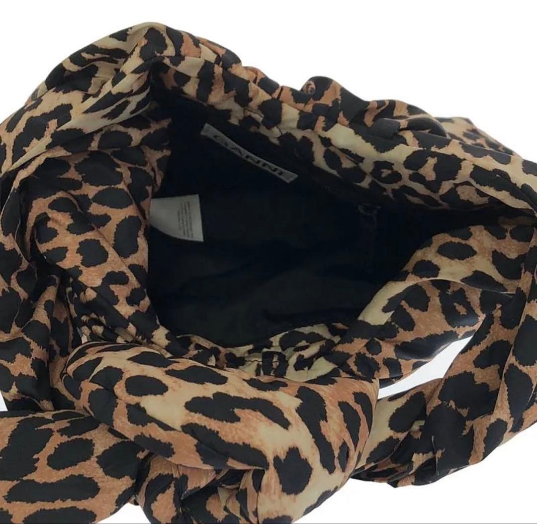 Ganni レオパード ワンショルダーバッグ