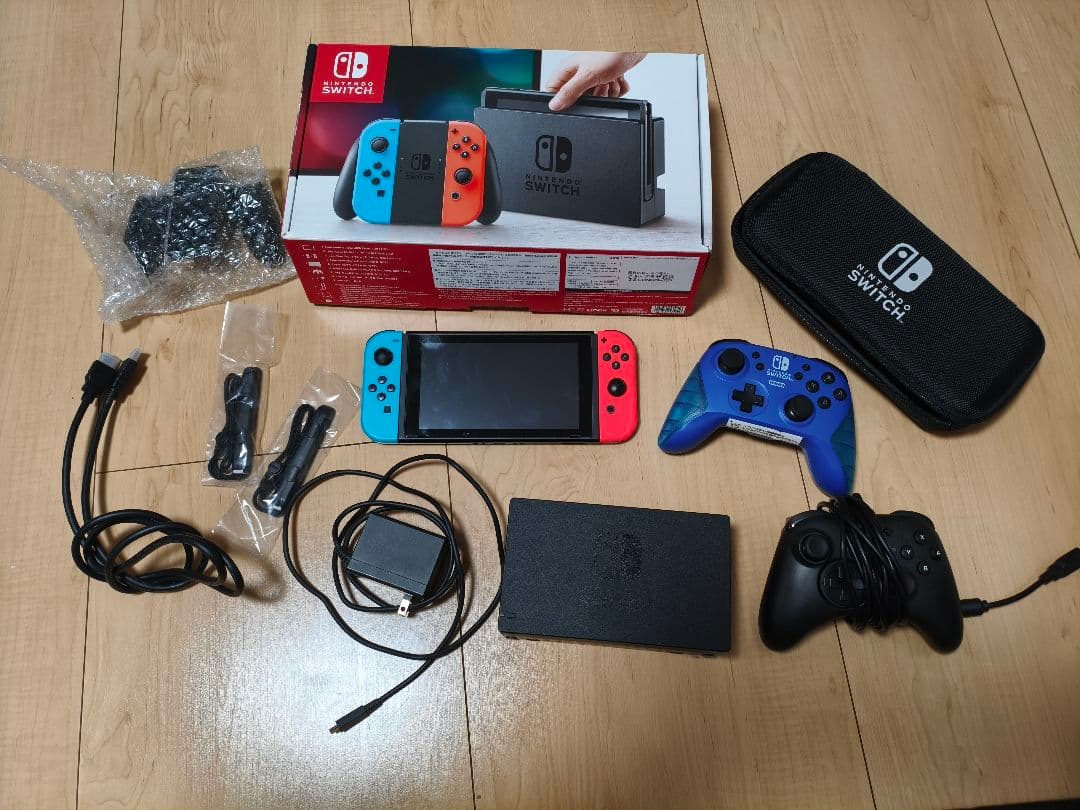 Nintendo Switch 本体 ネオンレッド/ブルー+α