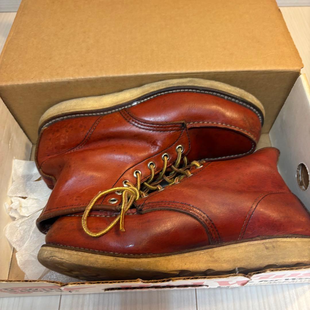 【希少/90s】レッドウィング 875 半円犬タグ 赤茶 オリジナル箱付 7E