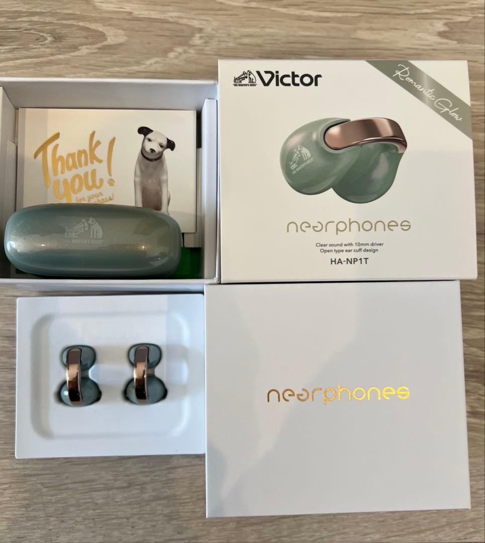 JVCケンウッド Victor HA-NP1T-GN ワイヤレスイヤホン