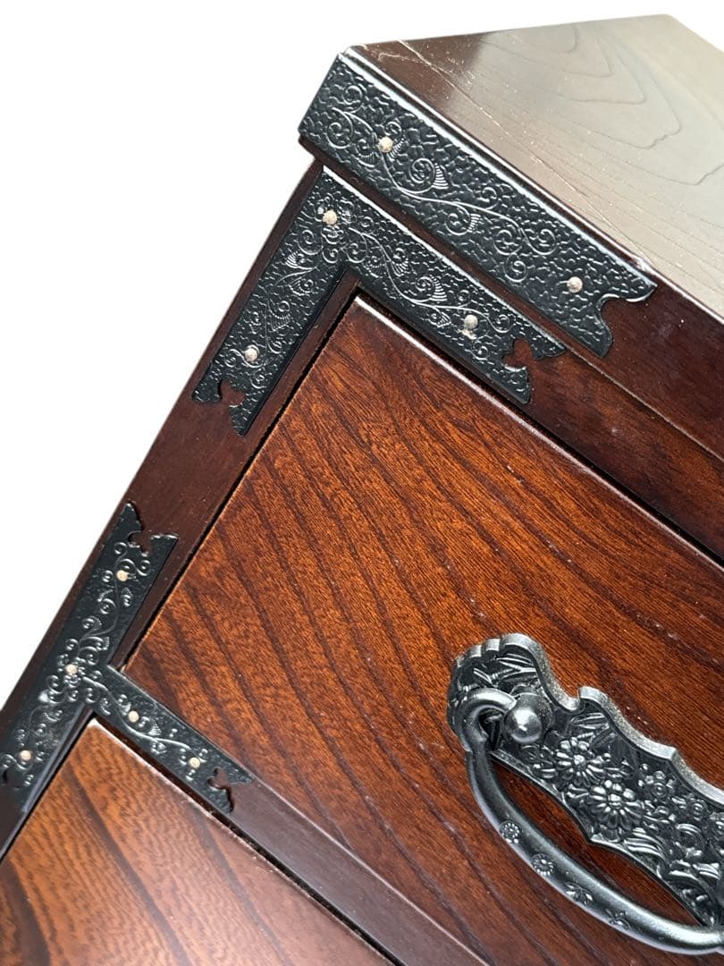 【美品】チェスト 木製 整理タンス 和風 整理箪笥 無垢 引き出し 収納