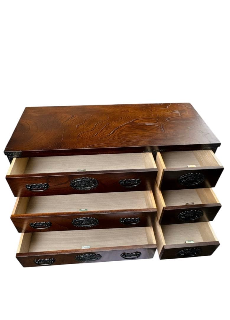 【美品】チェスト 木製 整理タンス 和風 整理箪笥 無垢 引き出し 収納