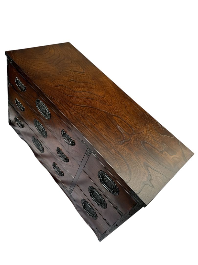 【美品】チェスト 木製 整理タンス 和風 整理箪笥 無垢 引き出し 収納