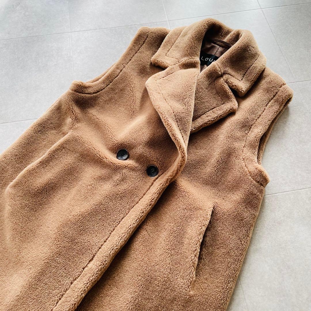 LOUNIE ルーニー　ダブルブレスト　ロングコート　ジレ　38 Mサイズ