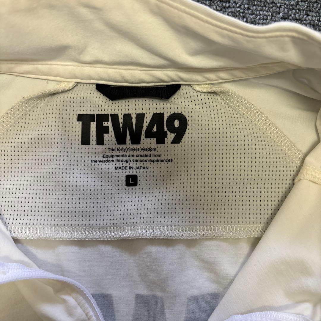 TFW49 長袖ハーフジップシャツ L ホワイト