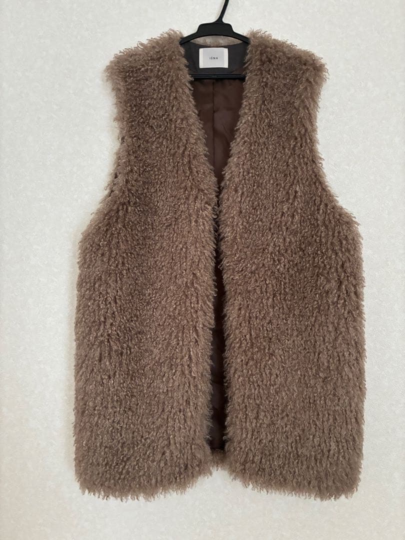 IENA カーリーファージレ　ベージュ　フリー