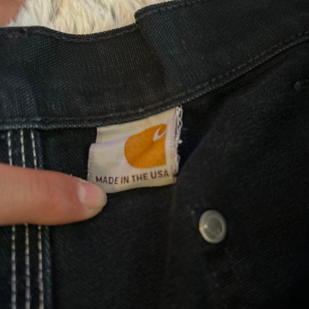 は*る様 Carhartt ダブルニー 希少 usa ブラック フェード w36
