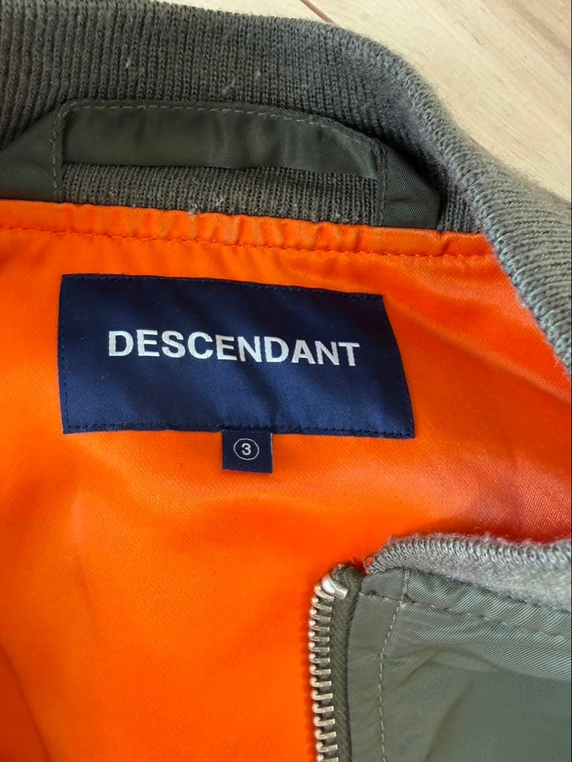 DESCENDANT フライトジャケット MA-1 オリーブ